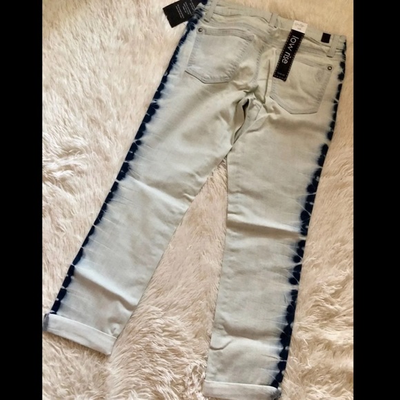 NWT Jessica Simpson Tie Dye Low Rise Skinny Jeans Size 28 - Picture 7 of 16